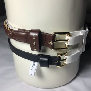 BCBGeneration Leather Belts 2 Black Brown xL